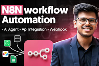 build n8n ai agent automation, workflow, whatsapp chat bot