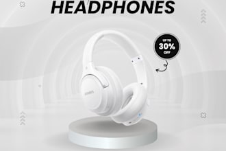 design a modern and sleek headphone concept