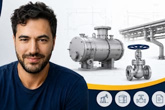 oil and gas equipment cad, pressure vessel cad, valve cad, pipeline drawing pro