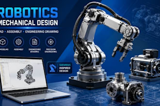 robotics mechanical design, solidworks cad, assembly, engineering drawing