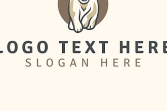 design animal pet dog and cat logo