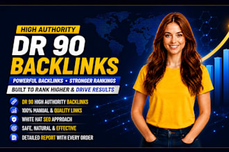 create high authority DR 90 dofollow backlinks