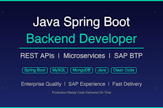 build a java spring boot backend rest API service