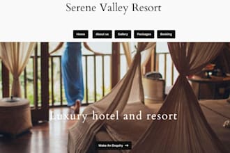 design luxury hotel and resort website