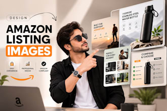 create amazon listing images and a plus content infographics