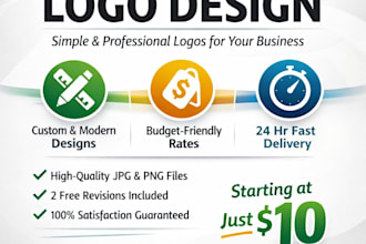 design a simple and affordable logo for your business
