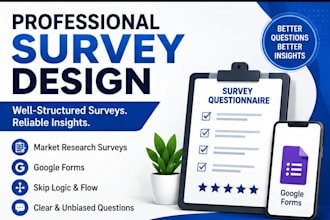 design a professional market research survey questionnaire