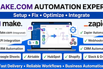 setup make com automation, fix make com zapier automation integromat made com
