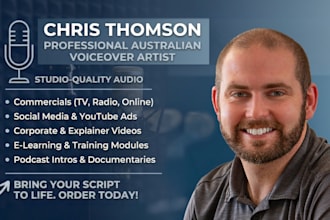 record a professional australian male voice over