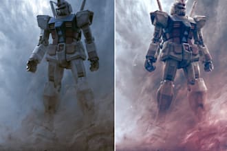 do retro mecha or scifi gundam art
