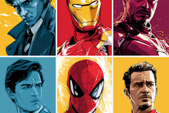 superhero comic book art and illustration