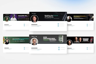 design a professional linkedin banner