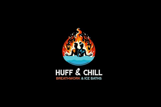 design a powerful logo for a breath work and ice bath studio