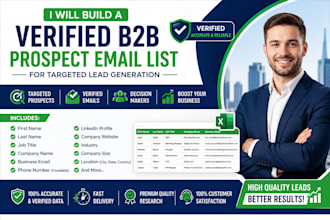 build a verified b2b prospect email list for targeted lead generation