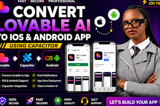 convert website to app using lovable ai and capacitor