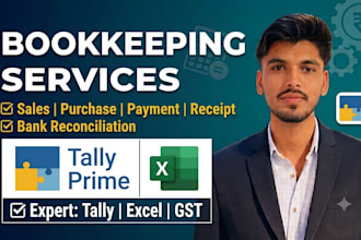 do tally prime bookkeeping, accounting, gst filing, and bank reconciliation