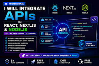 integrate apis in react nextjs and nodejs applications