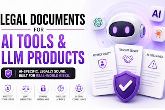 draft privacy policy and terms for ai app or gpt wrapper