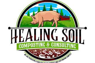 design a professional pig farm logo for your agriculture business