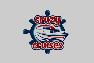 design conservative marine cruzy cruises logo