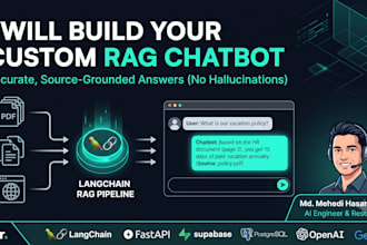 build a custom rag chatbot with langchain and vector database
