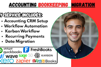 migrate quickbooks xero sage 50 zoho books invoices expenses payroll and reports