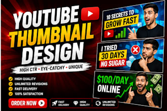 design professional youtube thumbnails that get clicks