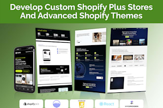 design shopify plus stores and custom shopify themes