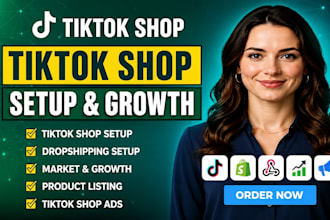 do tiktok shop, instagram shop or setup tiktok shop shopify dropshipping store