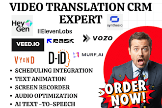 setup video translation crm heygen veed synthesia elevenlabs riverside rask vozo