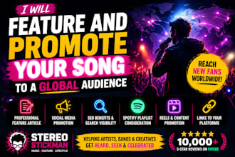 feature and promote your song to a global audience