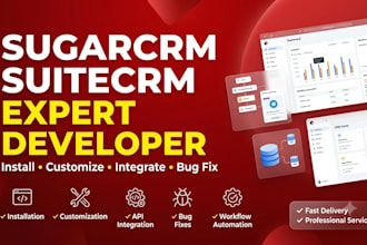 customize, develop, fix, install sugarcrm and suitecrm professionally