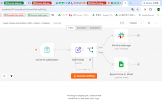 build workflow automations with n8n or make
