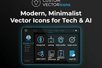 design custom minimalist vector icons