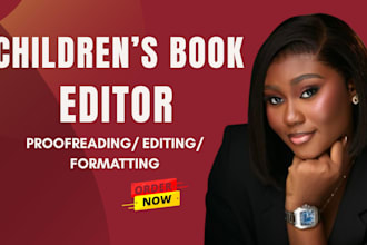edit and proofread your children story book, children book editor, book format