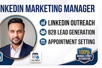 be your linkedin marketing manager, outreach, and appointment setter