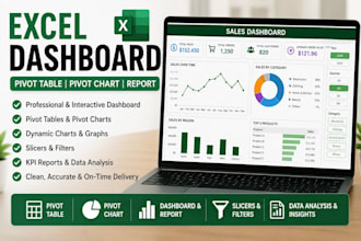 create interactive excel dashboard with pivot table and charts