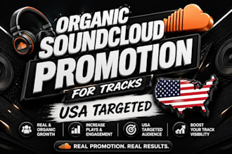 organic soundcloud promotion for tracks USA targeted