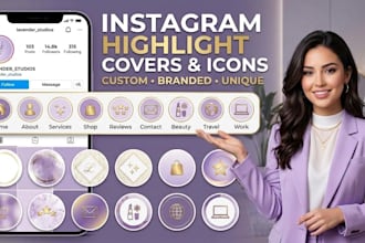 design custom instagram highlight covers and icons