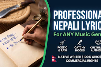 lyric writing in nepali