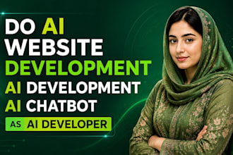 do ai website development, ai development, ai chatbot as ai developer