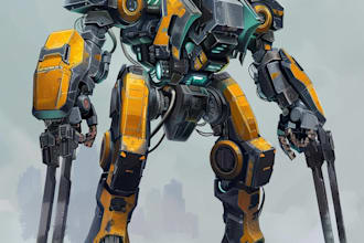 create custom mecha robot art