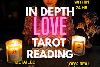 provide a detailed love tarot reading in 24hr