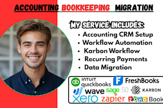 migrate xero quickbook zoho books freshbooks odoo invoices bills and transaction
