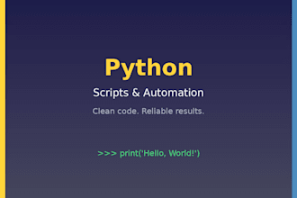 write clean python scripts and automation tools