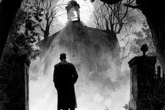 make noir, horror and dark comic book art and illustrations