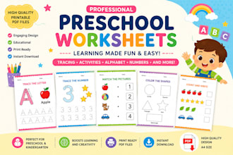 design preschool tracing worksheets