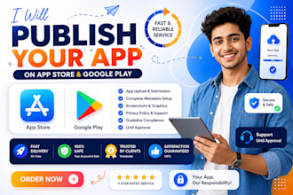 publish upload ios android app to appstore playstore