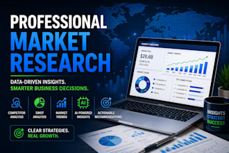 do market research competitor analysis and industry research