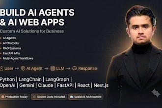 build ai agents, chatbots, rag and ai web apps